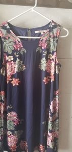 41 Hawthorne flower print blue dress